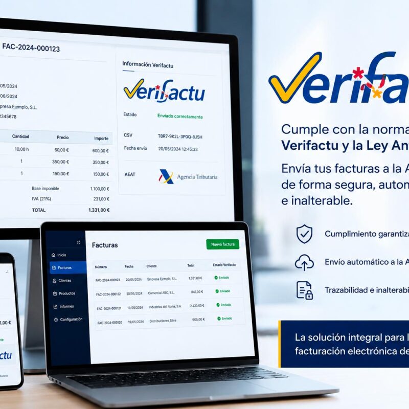 factura-electronica-Lleida Soluciones de factura electrónica en Lleida adaptadas a empresas, autónomos, asesorías y despachos profesionales. Implantamos sistemas compatibles con VeriFactu, Ley Antifraude y requisitos de la Agencia Tributaria